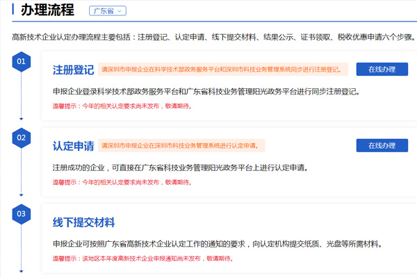 廣東省高新技術(shù)企業(yè)申報(bào)流程，詳細(xì)圖文介紹