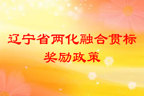 遼寧省兩化融合貫標(biāo)獎勵政策