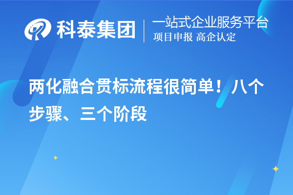 兩化融合貫標(biāo)流程很簡單！八個(gè)步驟、三個(gè)階段