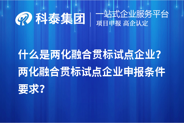 什么是兩化融合貫標(biāo)試點(diǎn)企業(yè)？?jī)苫诤县灅?biāo)試點(diǎn)企業(yè)申報(bào)條件要求？