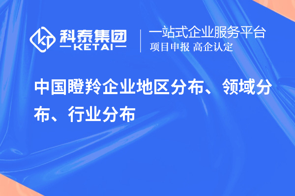 中國(guó)瞪羚企業(yè)地區(qū)分布、領(lǐng)域分布、行業(yè)分布情況