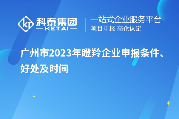廣州市2023年瞪羚企業(yè)申報(bào)條件、好處及時(shí)間