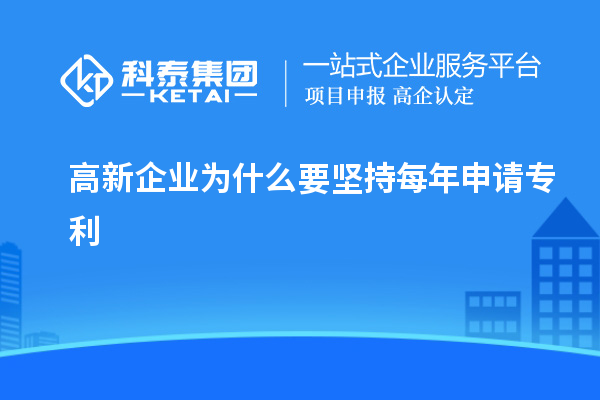 高新企業(yè)為什么要堅持每年申請專利