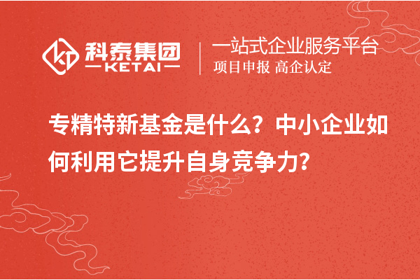 專精特新基金是什么？中小企業(yè)如何利用它提升自身競(jìng)爭(zhēng)力？