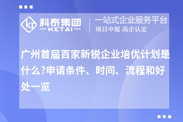 廣州首屆百家新銳企業(yè)培優(yōu)計(jì)劃是什么?申請(qǐng)條件、時(shí)間、流程和好處一覽