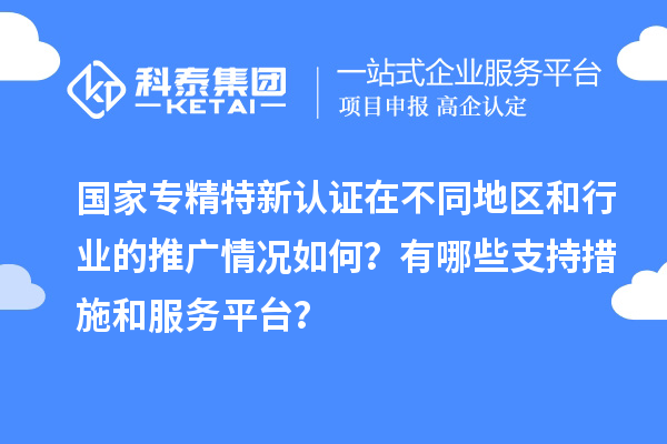 國家專精特新認證在不同地區(qū)和行業(yè)的推廣情況如何？有哪些支持措施和服務平臺？