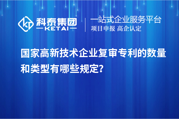國家高新技術企業(yè)復審專利的數(shù)量和類型有哪些規(guī)定？