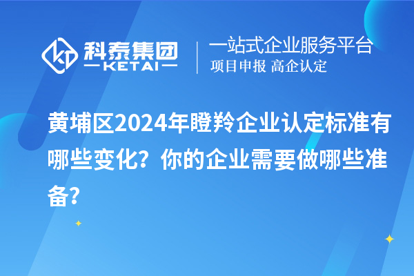 黃埔區(qū)2024年瞪羚企業(yè)認(rèn)定標(biāo)準(zhǔn)有哪些變化？你的企業(yè)需要做哪些準(zhǔn)備？