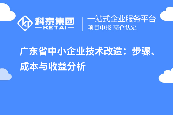 廣東省中小企業(yè)技術改造：步驟、成本與收益分析