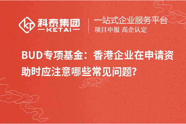 BUD專項基金：香港企業(yè)在申請資助時應注意哪些常見問題？