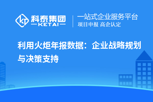 利用火炬年報數(shù)據(jù):企業(yè)戰(zhàn)略規(guī)劃與決策支持