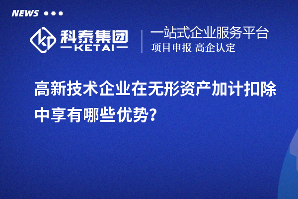 高新技術(shù)企業(yè)在無形資產(chǎn)加計(jì)扣除中享有哪些優(yōu)勢？