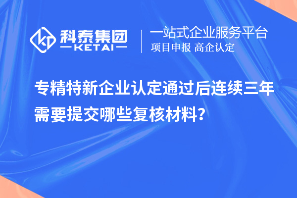 專精特新企業(yè)認(rèn)定通過(guò)后連續(xù)三年需要提交哪些復(fù)核材料？