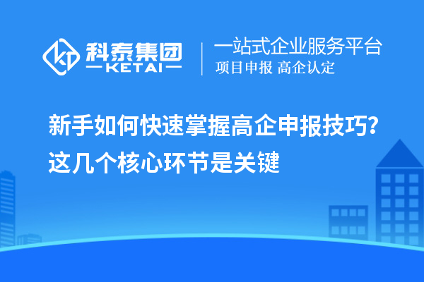 新手如何快速掌握高企申報(bào)技巧？這幾個(gè)核心環(huán)節(jié)是關(guān)鍵