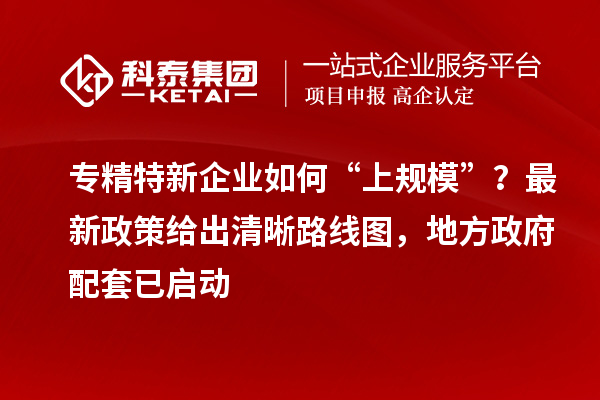 專精特新企業(yè)如何“上規(guī)?！保孔钚抡呓o出清晰路線圖，地方政府配套已啟動(dòng)