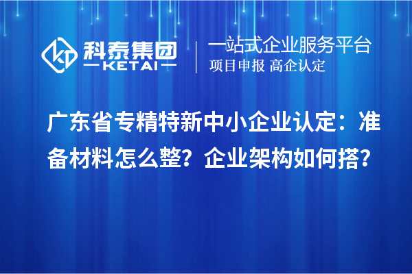 廣東省專精特新中小企業(yè)認(rèn)定：準(zhǔn)備材料怎么整？企業(yè)架構(gòu)如何搭？