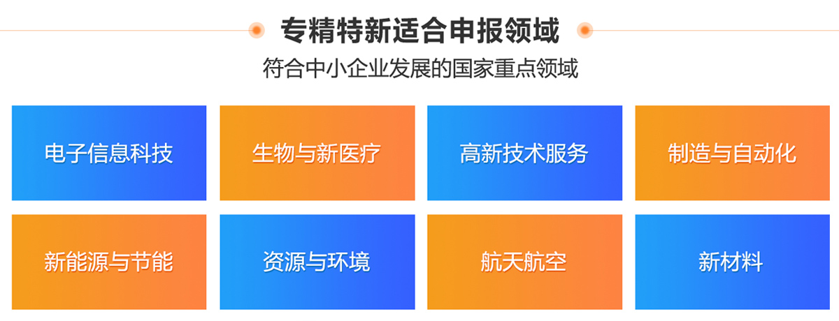 專精特新重點(diǎn)領(lǐng)域